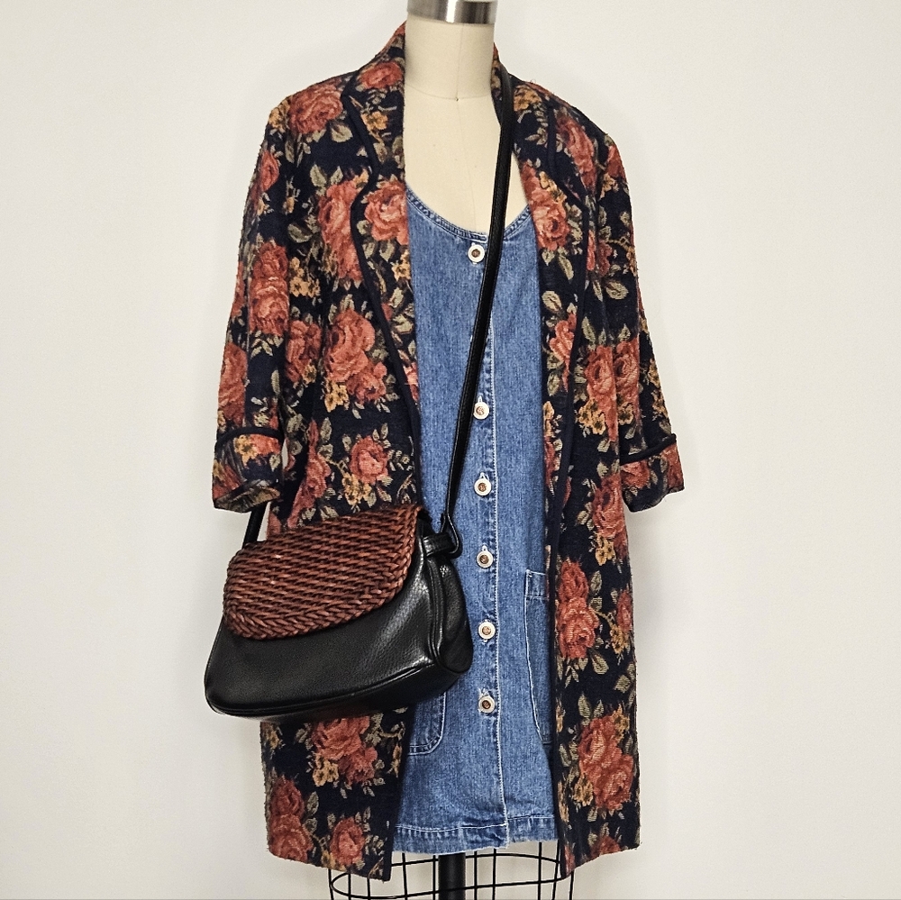 Floral Open Front Jacket - Picture 2 of 16